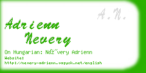 adrienn nevery business card